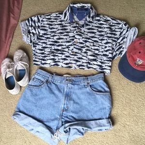 Vintage Cropped Tommy Hilfiger Polo